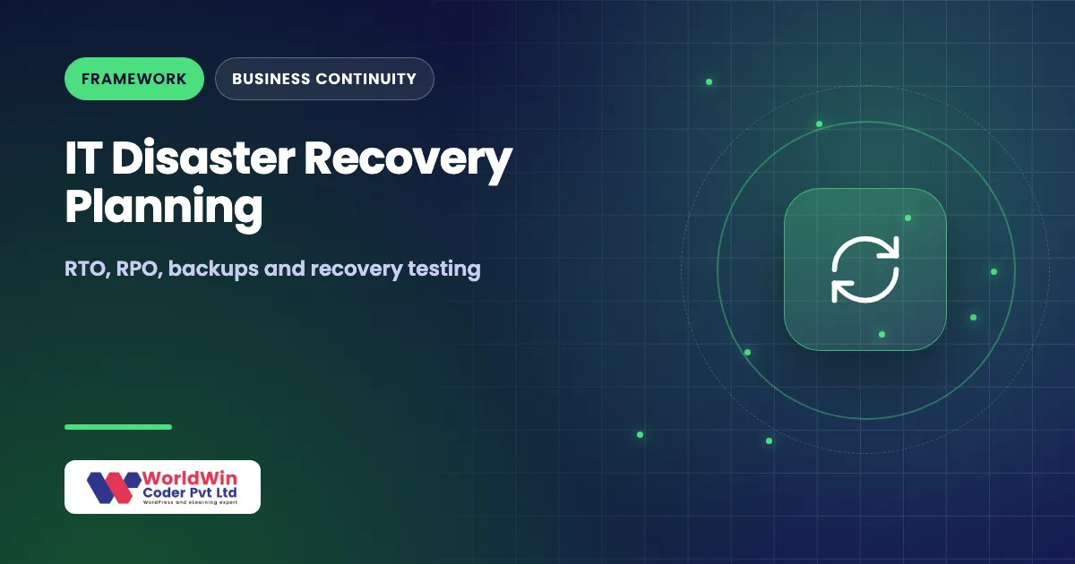 IT disaster recovery planning compliance guide cover