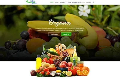 Being Organics India website