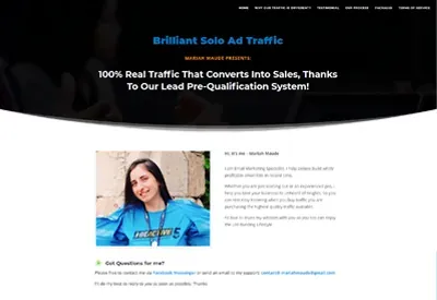Brilliant Solo Ad Traffic website