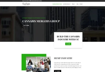 Cannabis Mergers website