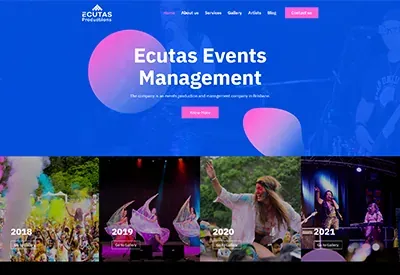 Ecutas Productions website