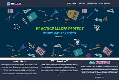 MyPreTest website