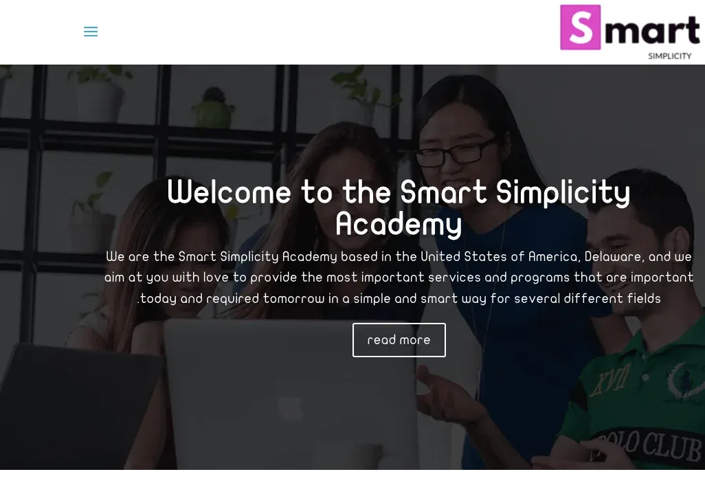 Smart Simplicity Academy website