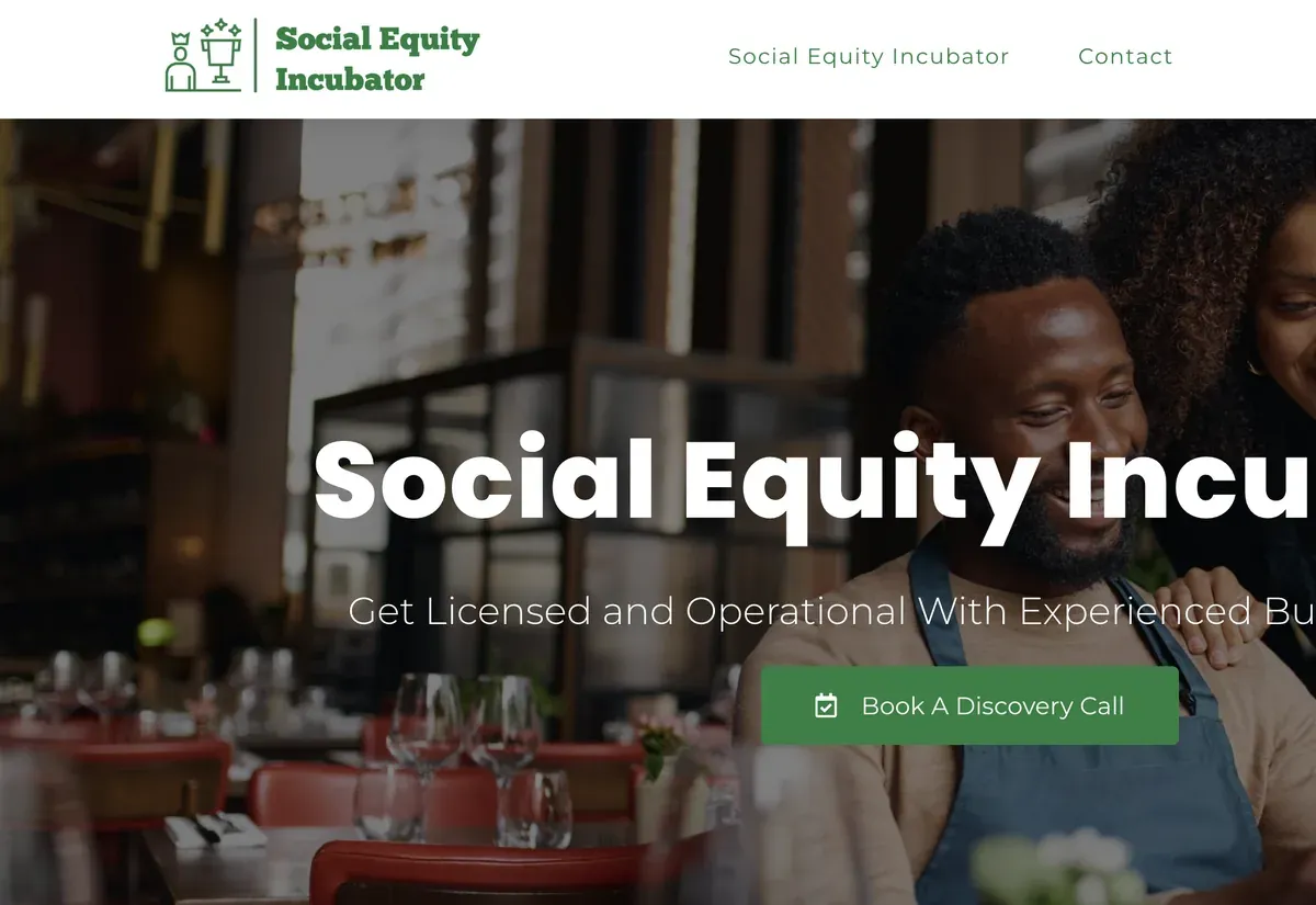 Social Equity Incubator website
