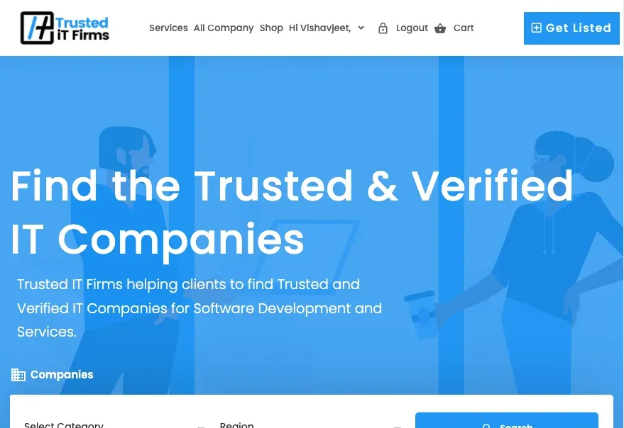 Trusted IT Firms website