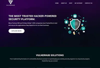 Vulnerhub website