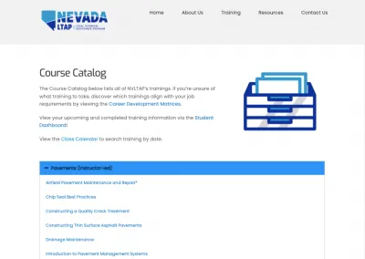 Nevada LTAP Course Catalog