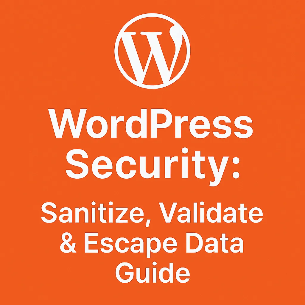 WordPress Security: Sanitize, Validate & Escape Data Guide