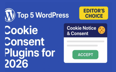 Top 5 WordPress Cookie Consent Plugins for 2026 (GDPR & CCPA)